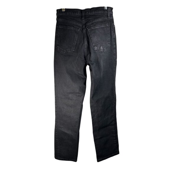 Abercrombie & Fitch The 90’s Straight Ultra High Rise 28 Jeans Denim Distressed - Picture 2 of 4